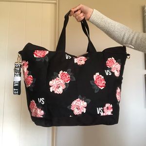 Victoria’s Secret- Rose Travel/Tote Canvas Bag